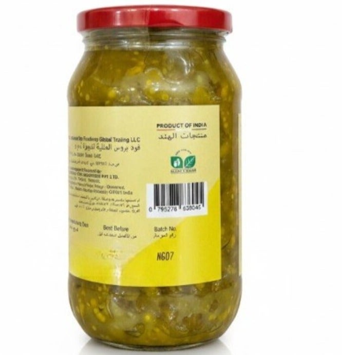 SABY Premium Quality Green Chilli Pickle 400g - Image 2